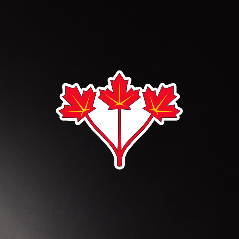 Red Trileaf Fridge Magnet