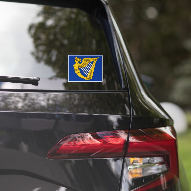 Cláirseach Sticker - With Background