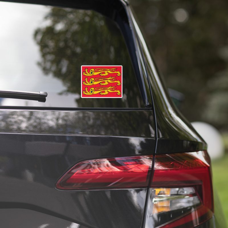 Royal Arms Sticker - With Background