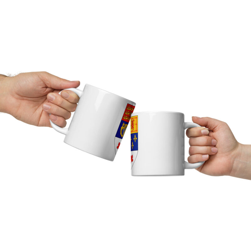 Dominion Flag Glossy Mug (Red Leaves)